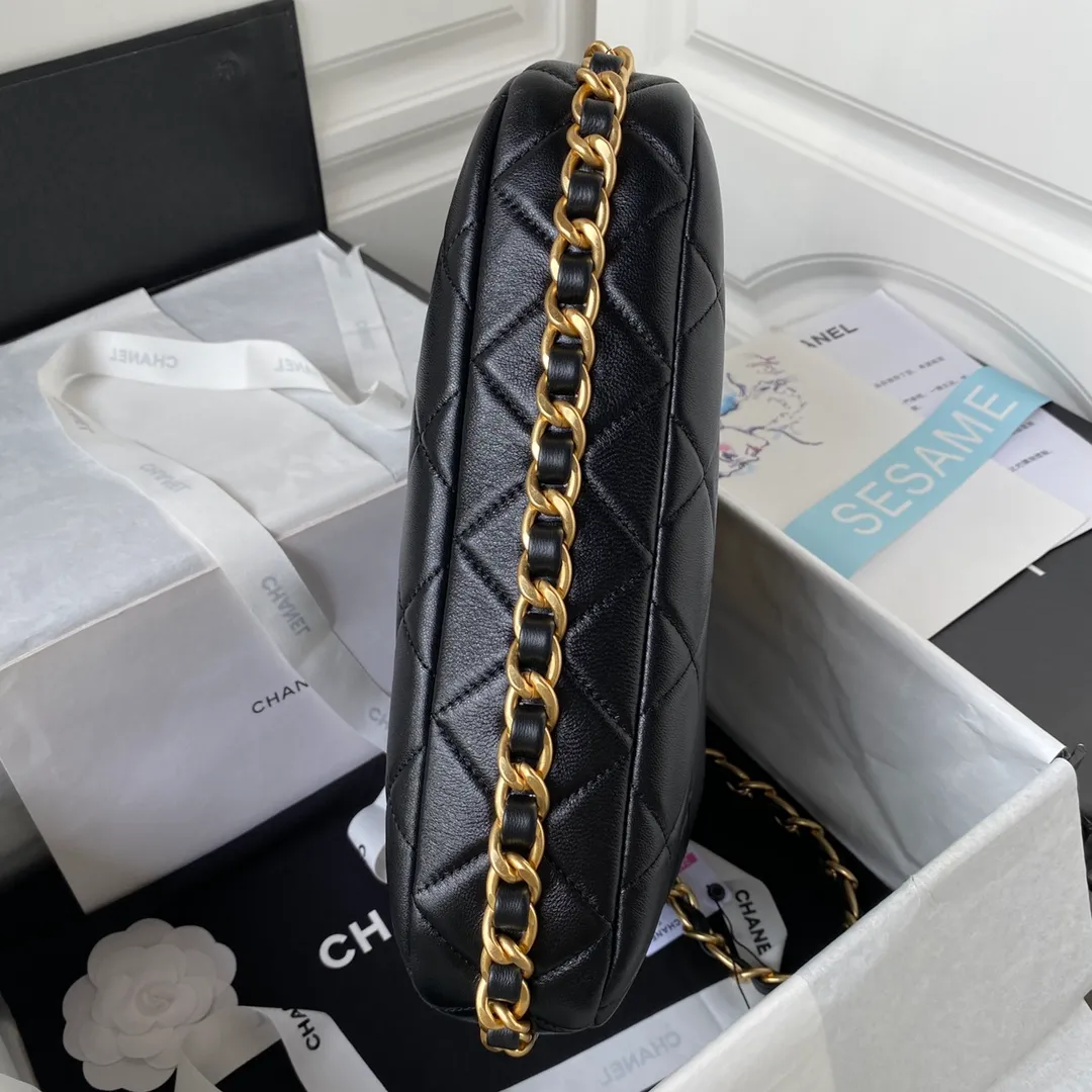 Chanel Hobo Bag with CC Leather Strap - Image 7