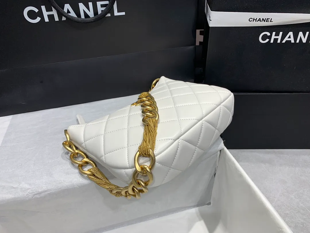 Chanel Hobo Handbag White For Women Womens Bags - Image 3