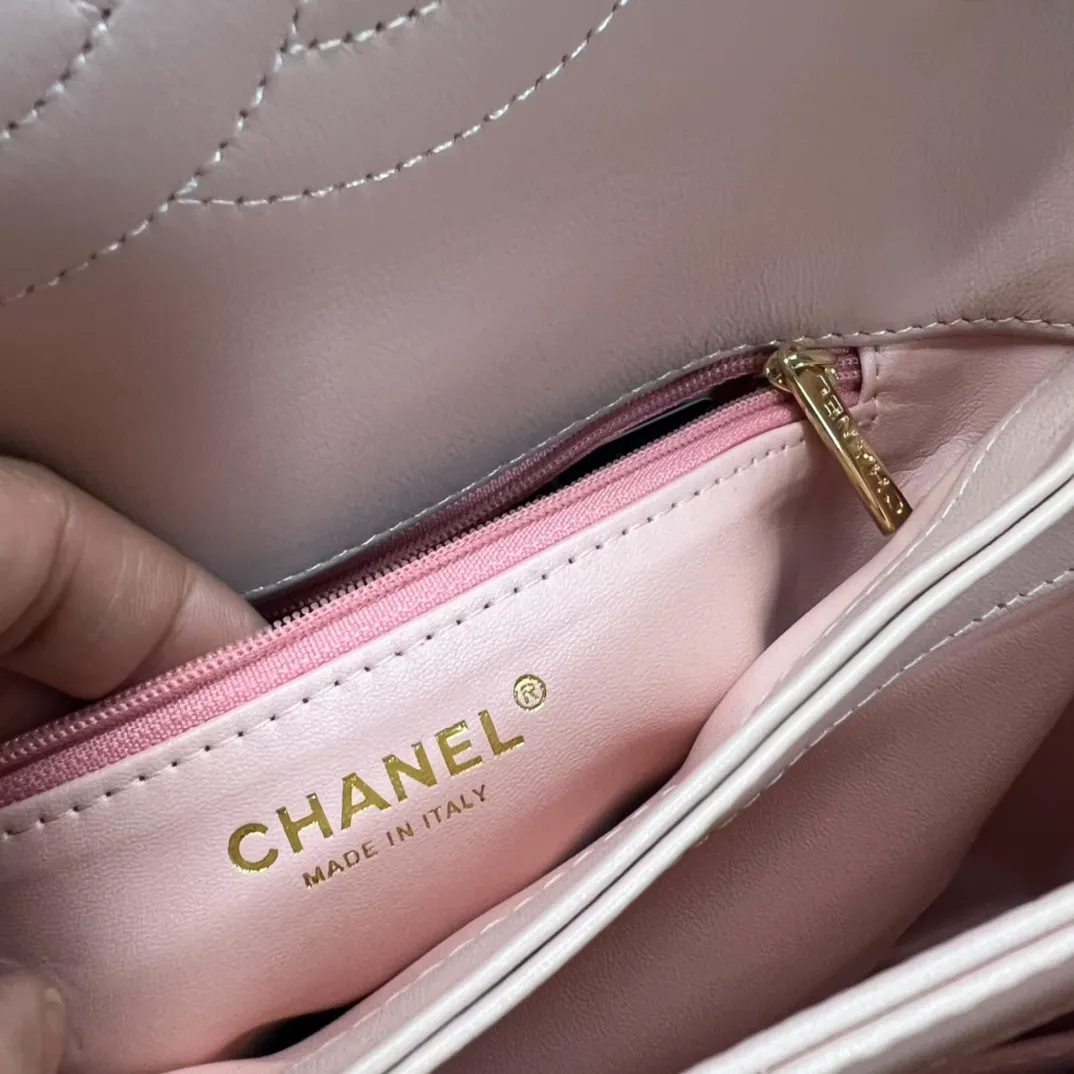 Chanel Mini Handle Purse With Chain - Image 2