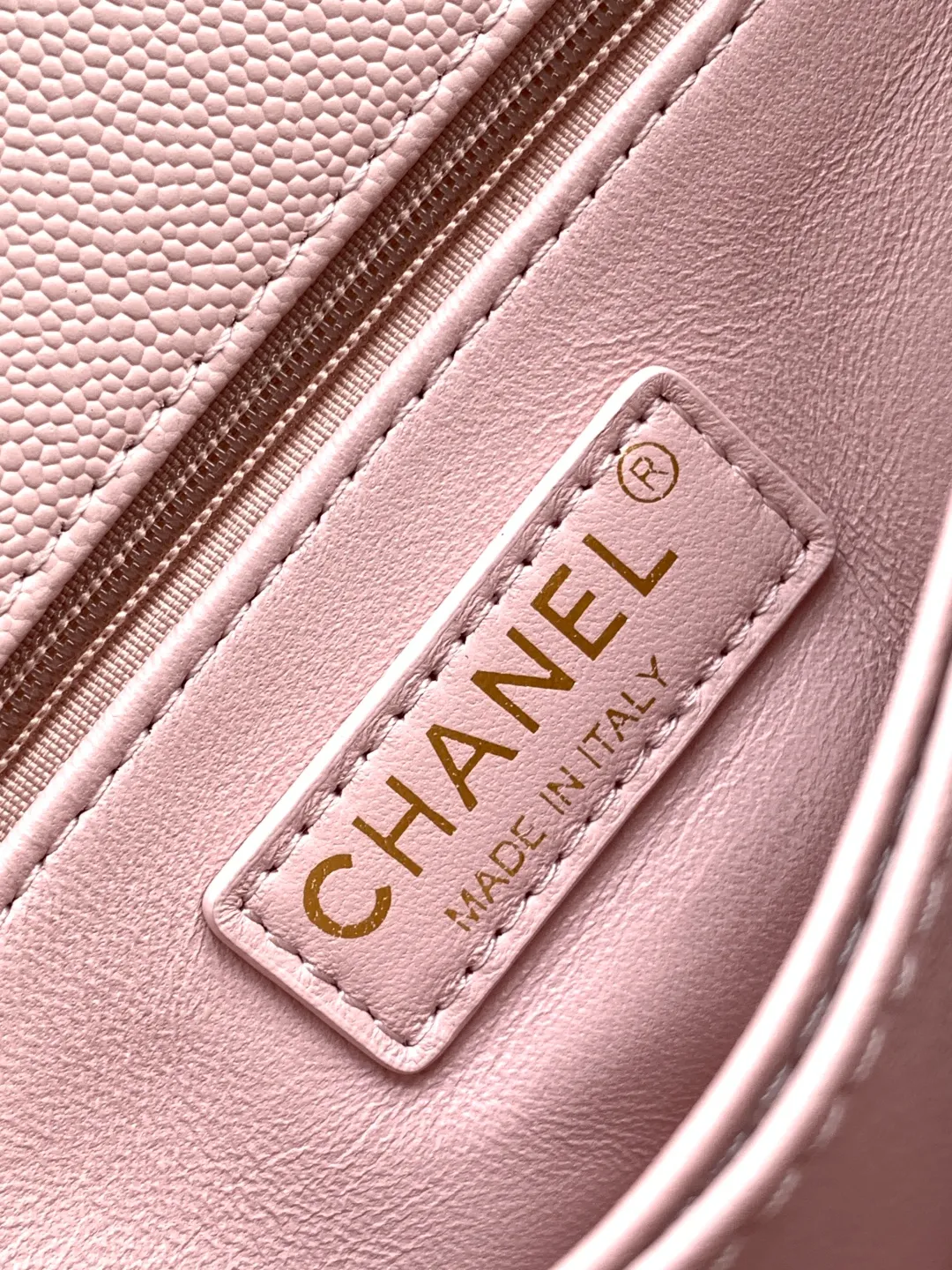 Chanel Small Coco Handle Light Pink Caviar Leather Gold Hardware - Image 3