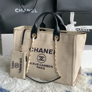Chanel Tote Bag Deauville Mm Shopping