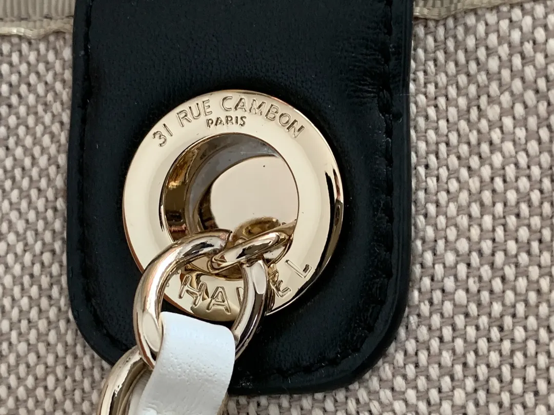 Chanel Tote Bag Deauville Mm Shopping - Image 8