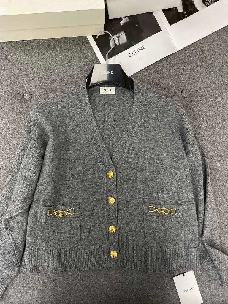 Gucci Horsebit-detail Cashmere Cardigan In Gray