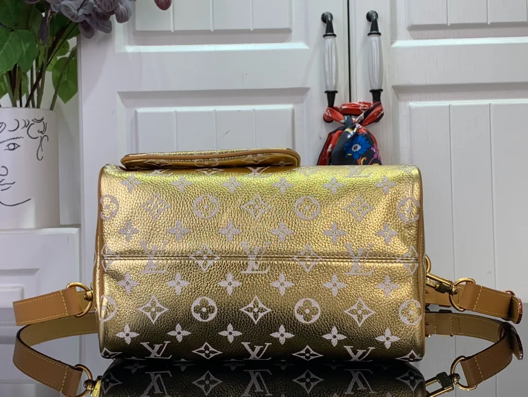 LOUIS VUITTON Monogram Laminated Jacquard Nano Speedy Bag - Image 6