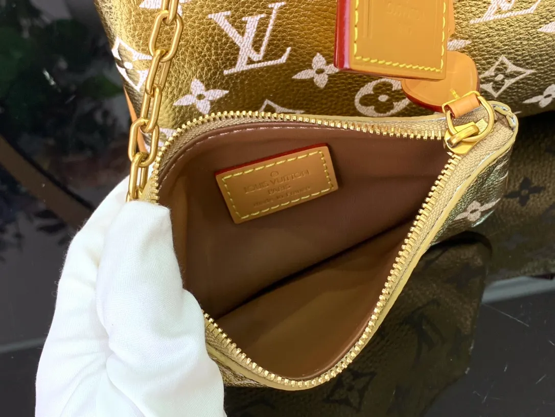 LOUIS VUITTON Monogram Laminated Jacquard Nano Speedy Bag - Image 7
