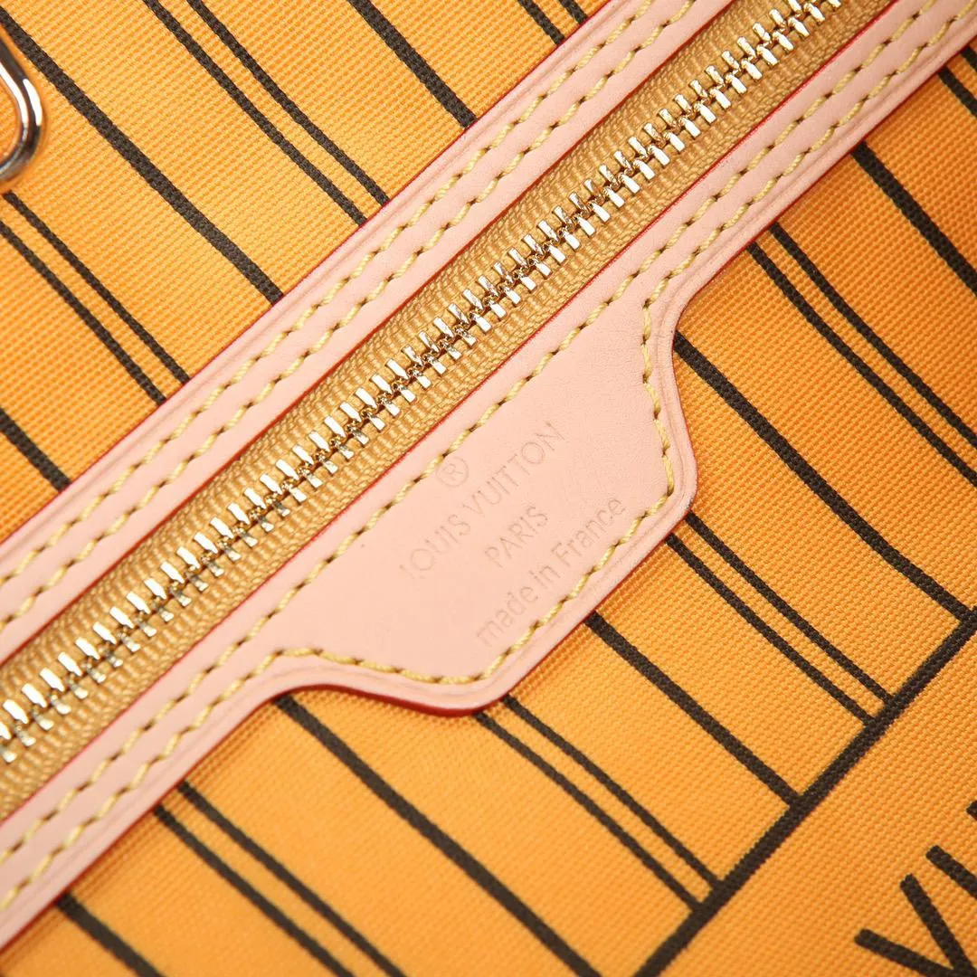 LOUIS VUITTON Monogram Neverfull MM Tote Bag Brown - Image 2