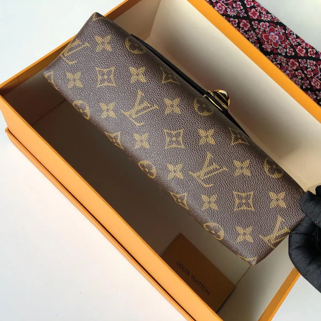 Louis Vuitton Black Monogram Canvas and Leather Saint Placide Bag - Image 5