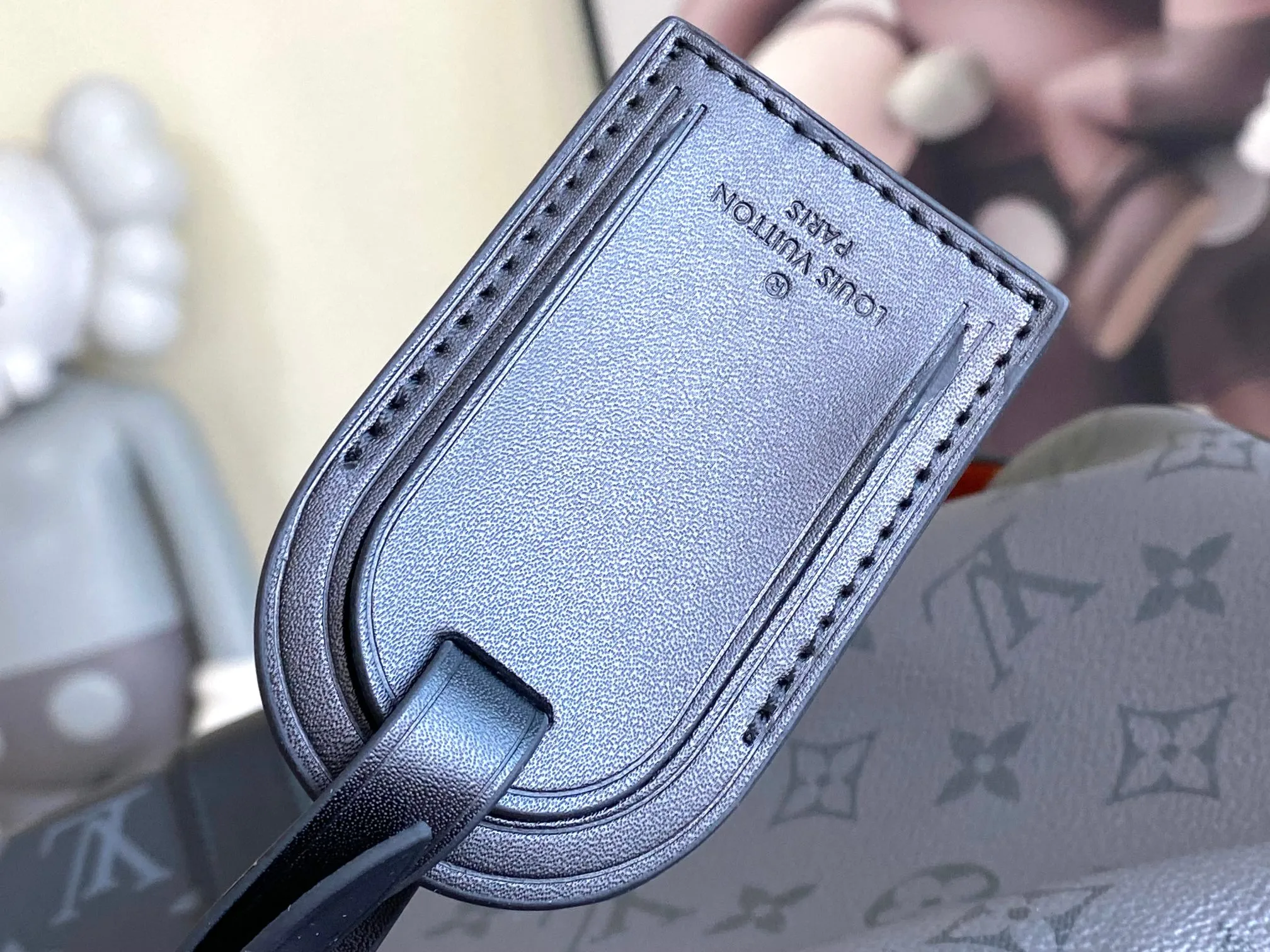 Louis Vuitton Keepall Bandouliere 50 Monogram Eclipse Grey - Image 7