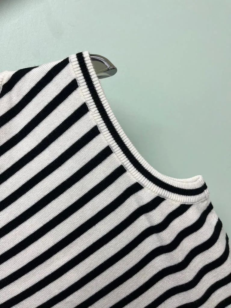 Milumia Women Striped Crop Tank Tops Sleeveless Skinny Tee - Image 6
