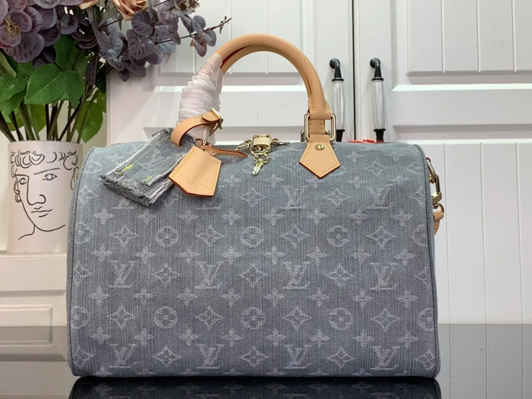 Speedy Soft 30 Monogram Denim