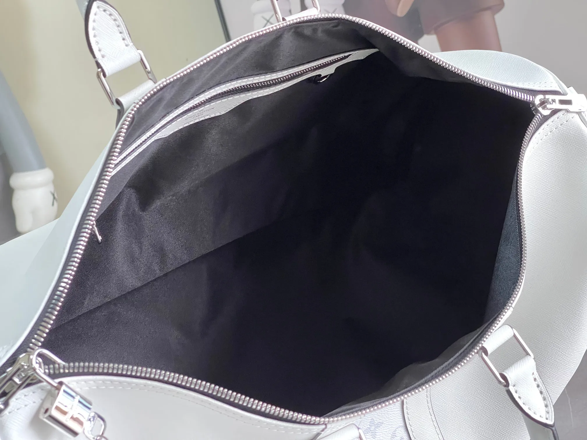 Vintage Canvas Leather Duffle Bag - Image 10