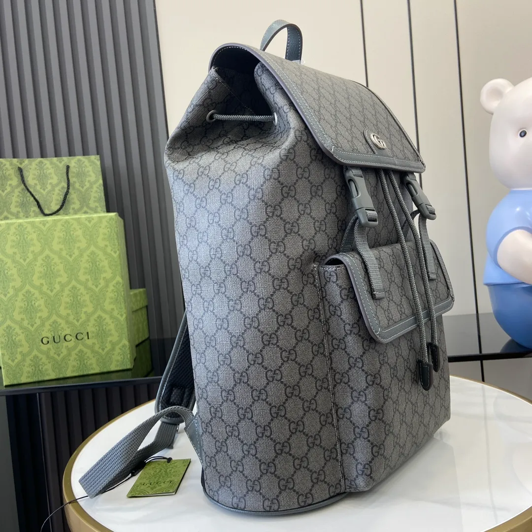 Brown leather gucci backpack outlet - Image 5