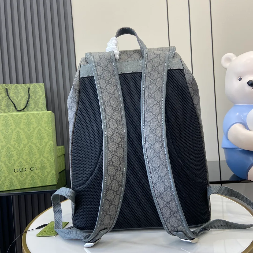 Brown leather gucci backpack outlet - Image 6