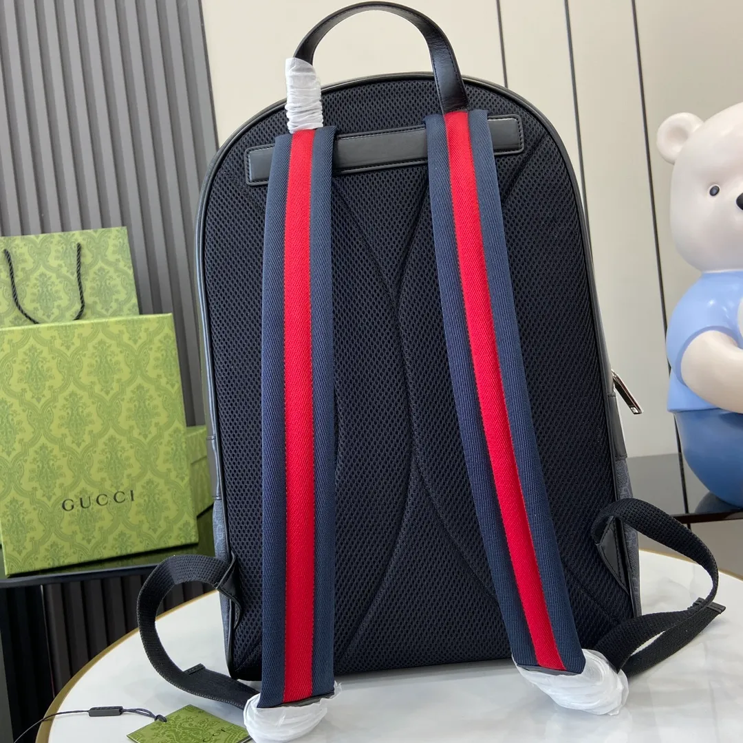 GG Black medium backpack in black Supreme - Image 6