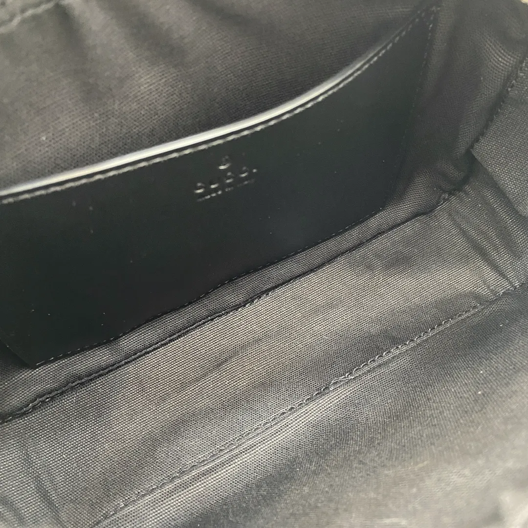 GUCCI Black GG Canvas Pouch New & Authentic - Image 11
