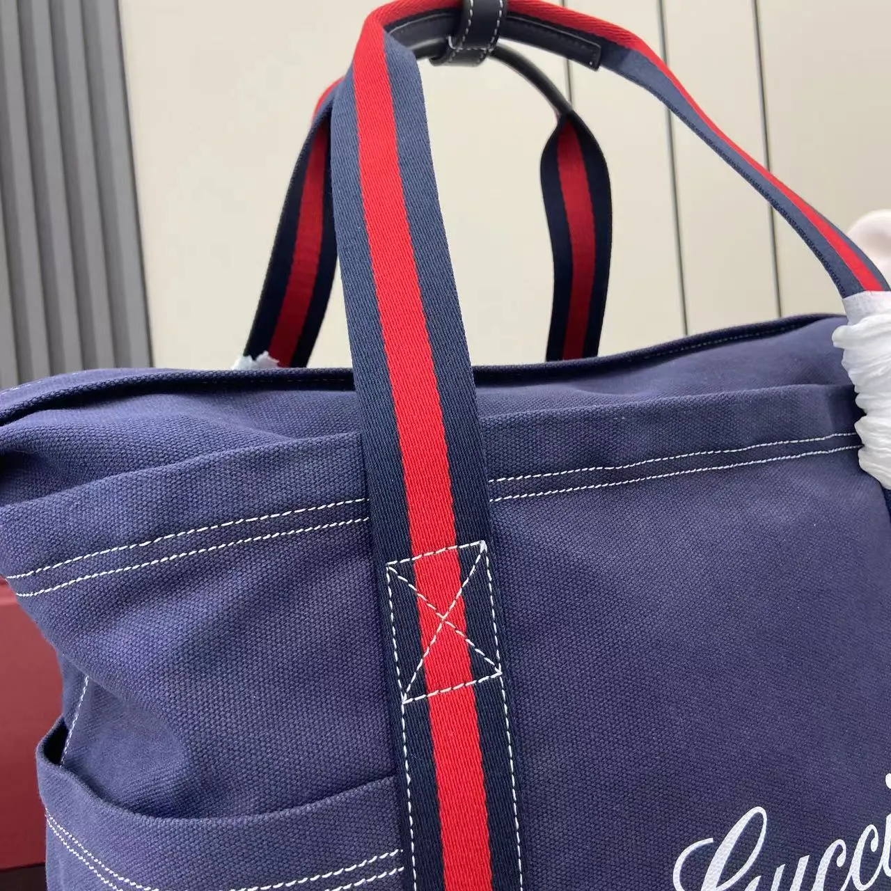 GUCCI tote bag canvas Navy - Image 2