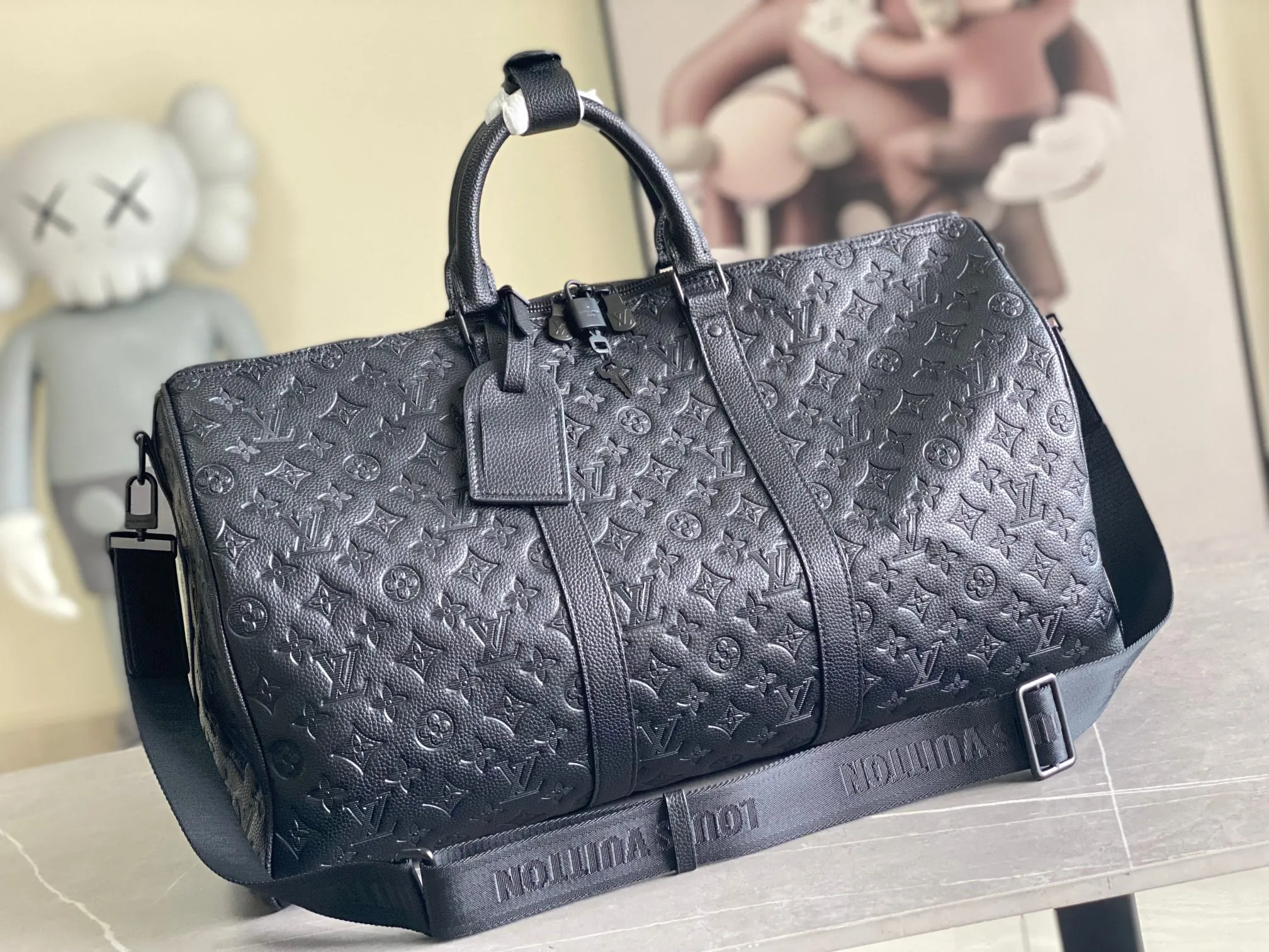 Keepall Bandoulière 50 Monogram Shadow Leather