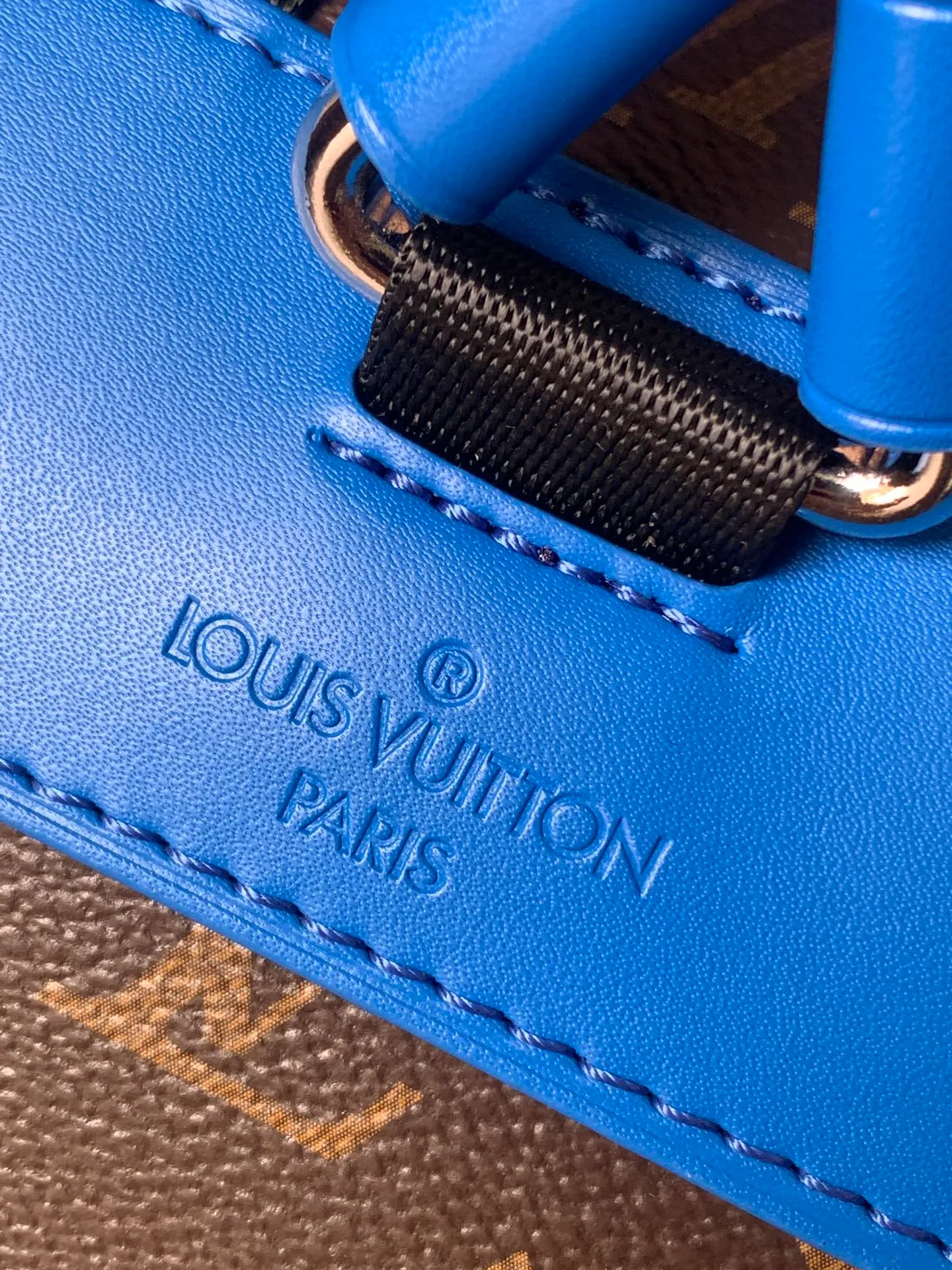 LOUIS VUITTON Christopher MM Monogram Macassar Canvas 'Brown Blue' - Image 7