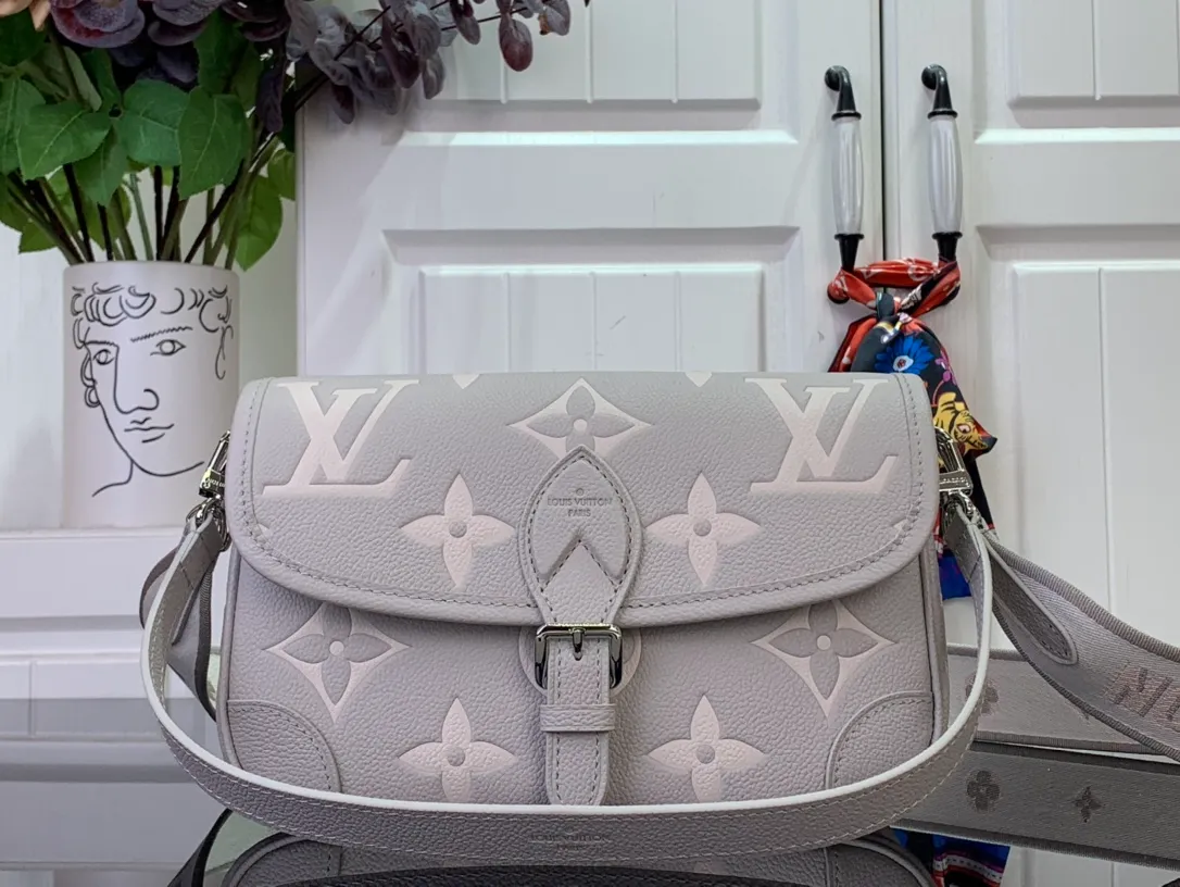 LV Diane Monogram Empreinte Leather