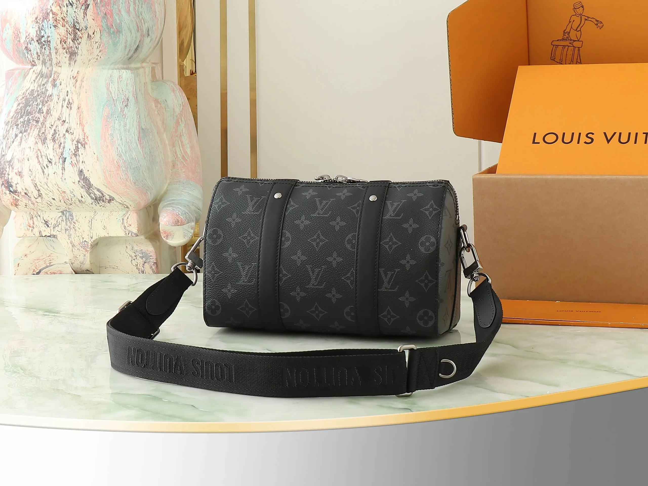 Louis Vuitton Bandouliere Keepall Bag - Image 6