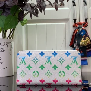 Louis Vuitton Long Wallet Monogram Iridescent Zippy Horizontal