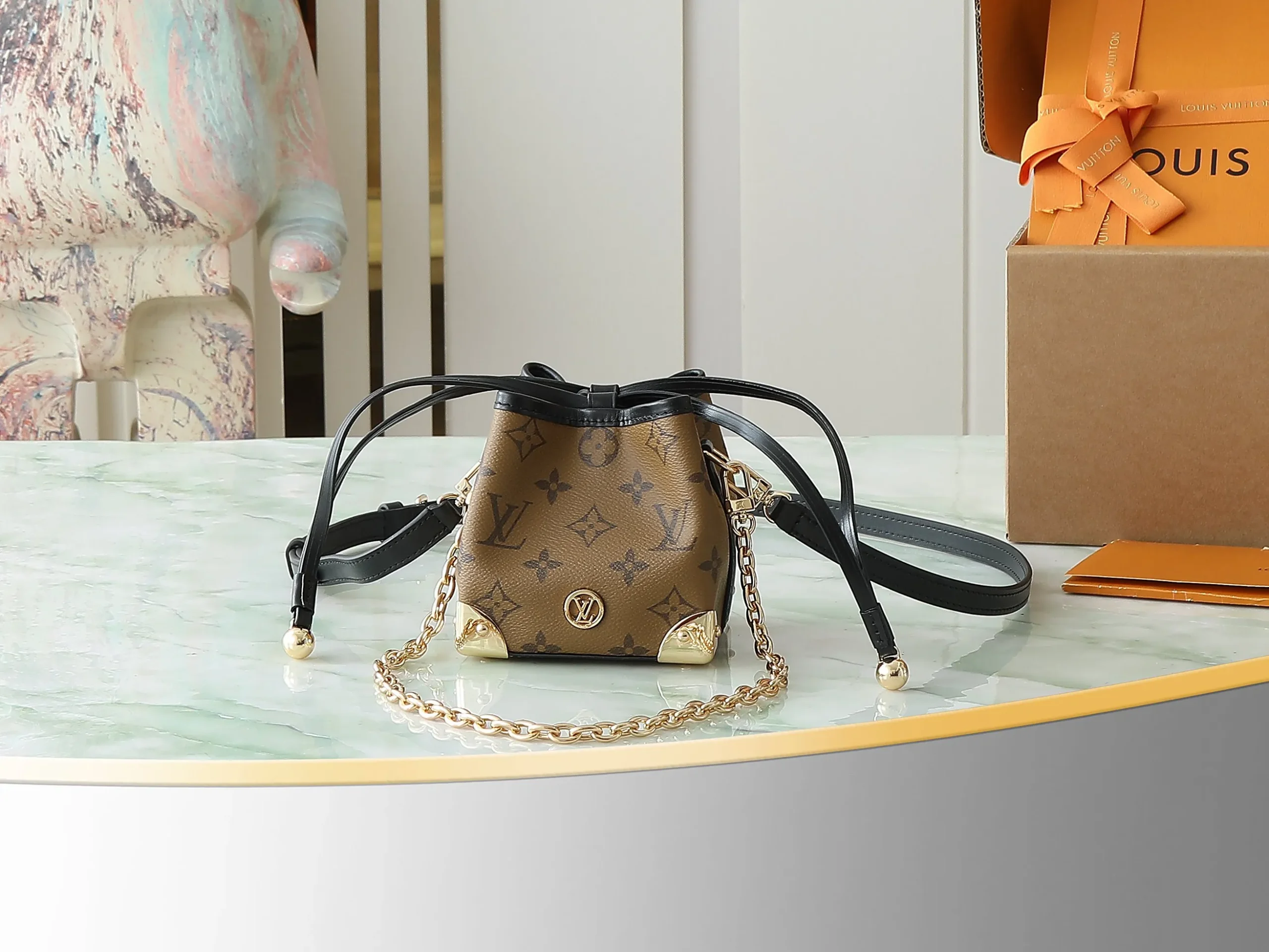Louis Vuitton Monogram Reverse Noé Purse