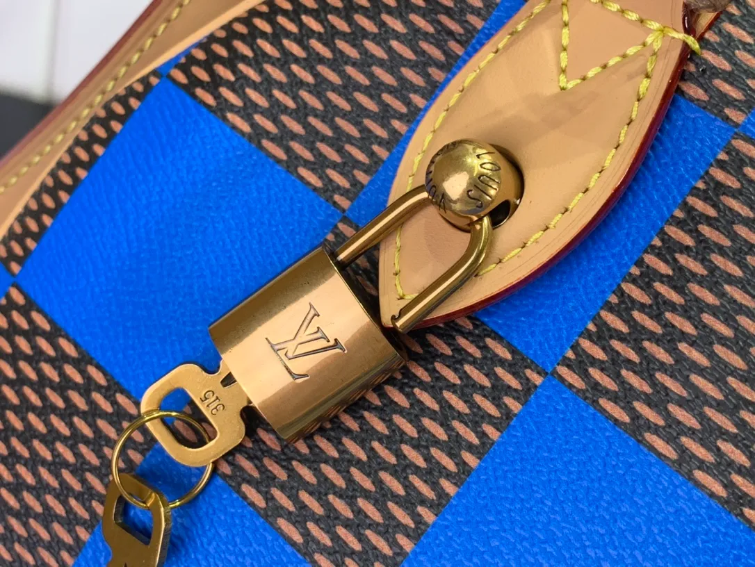Louis Vuitton Speedy 25 Bandoulière Damier Pop Blue Bag - Image 8
