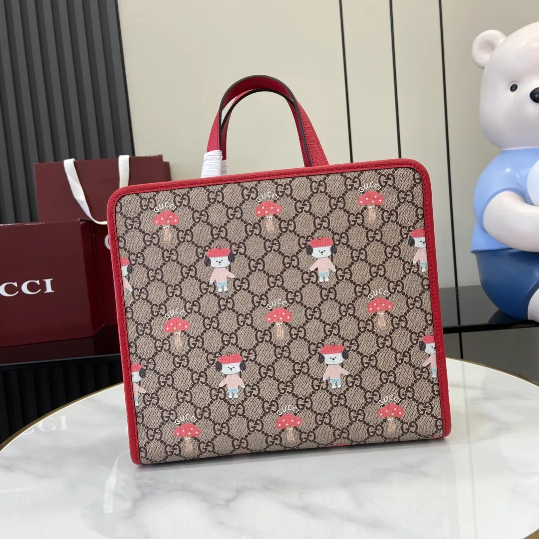 Children's printed GG tote bag - Image 4