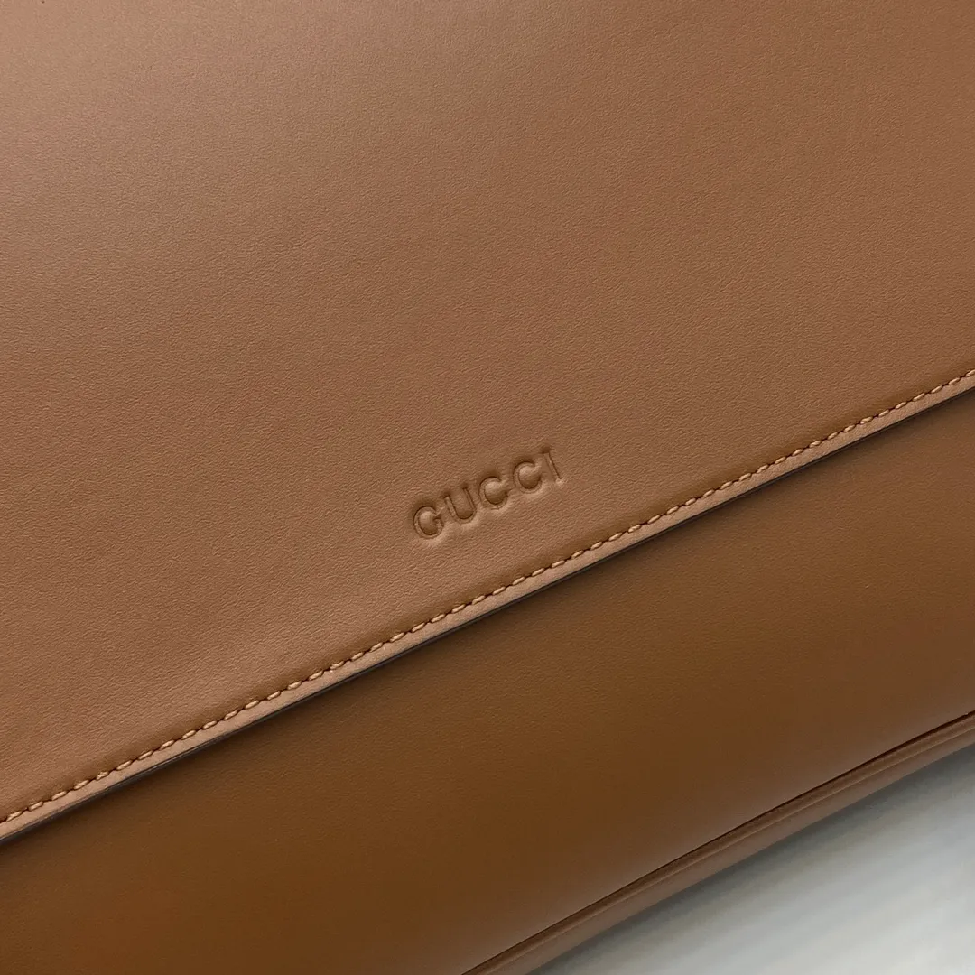 Designer Calfskin Leather Crossbody Messenger Bag - Image 7