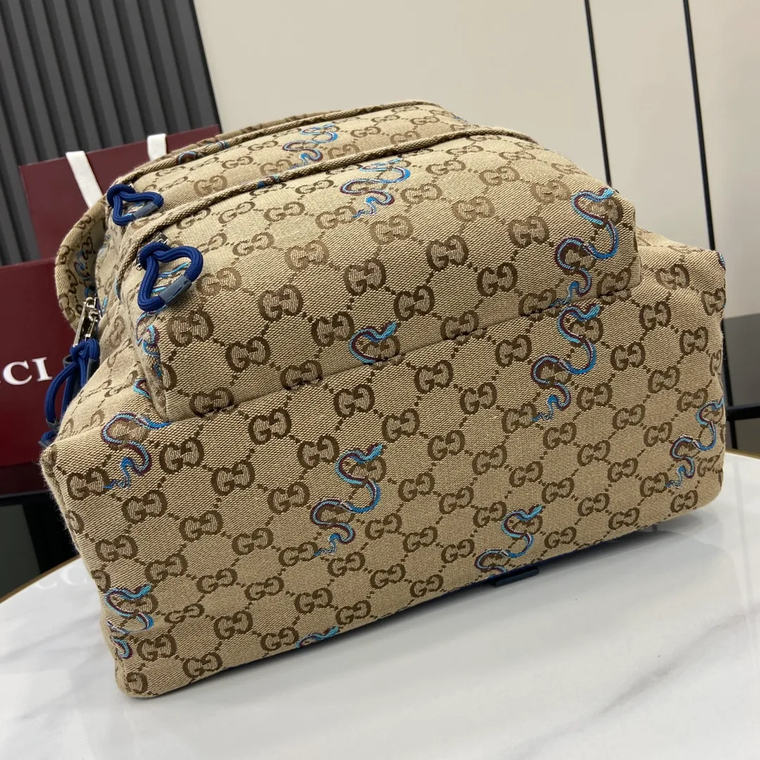 GG canvas medium backpack in Beige GG Canvas - Image 6