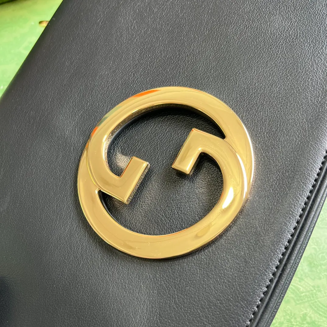 Gucci Black Leather Small Blondie Top Handle Bag - Image 9