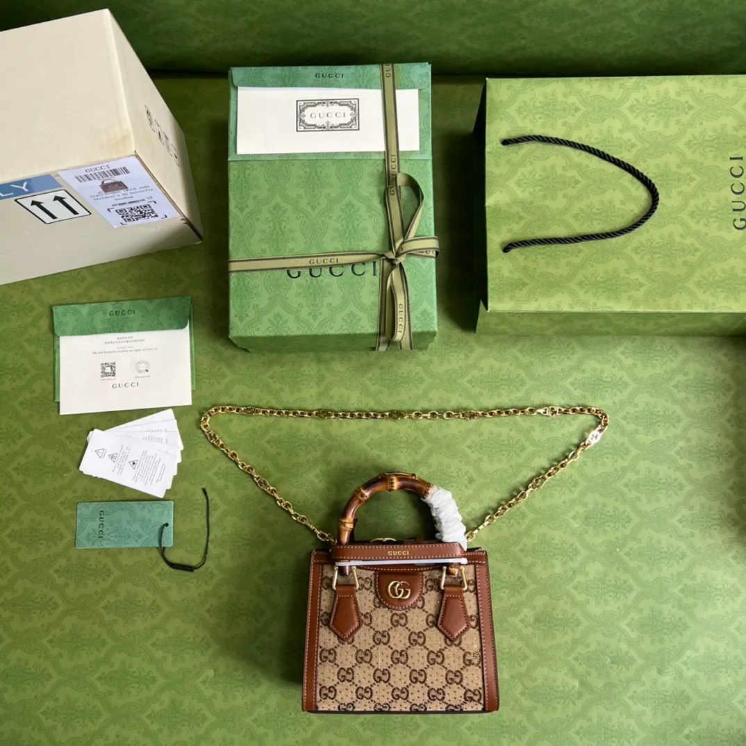 Gucci Diana Mini Tote Bag Beige For Women Womens Bags - Image 2