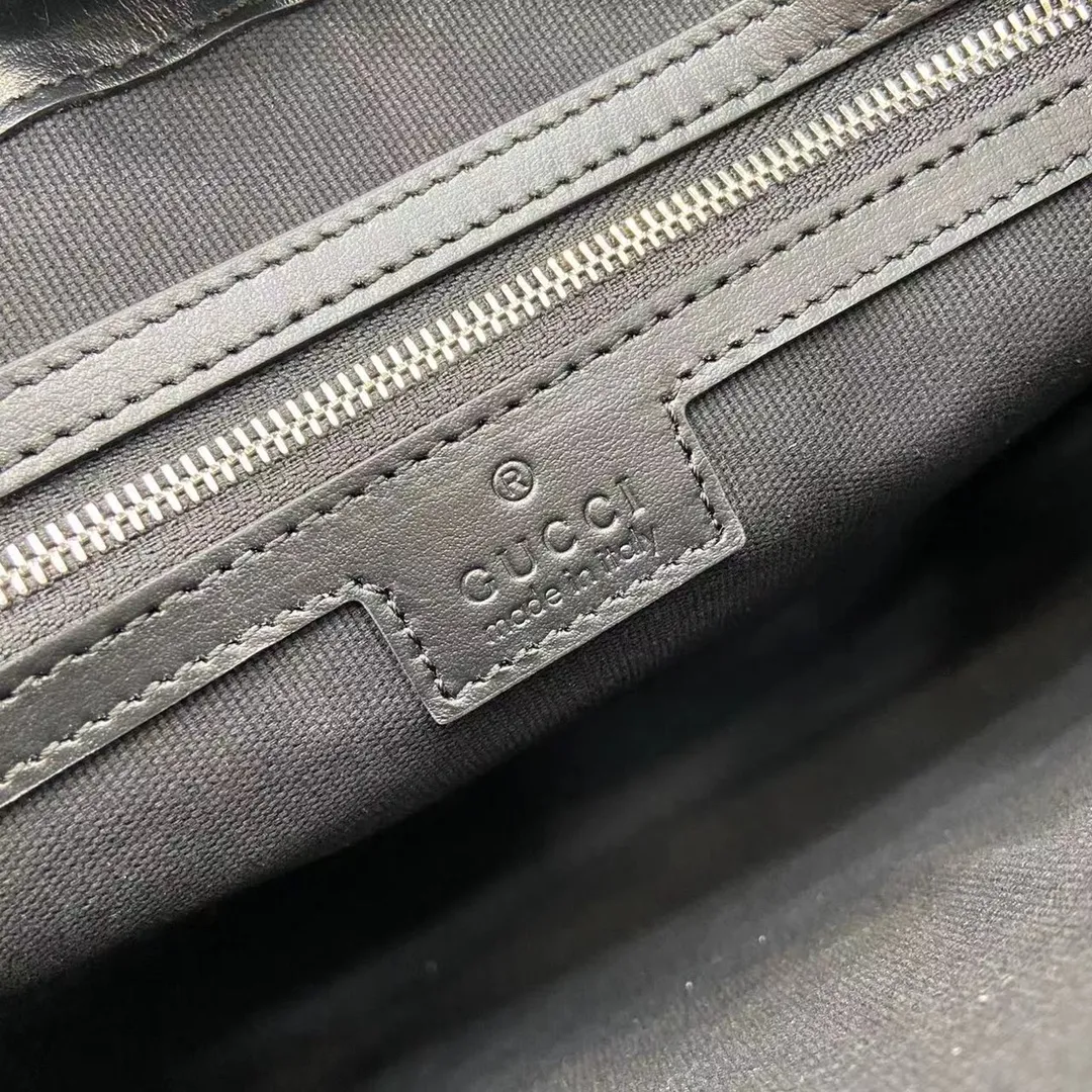 Gucci - GG Media Leather clutch grey - Image 2