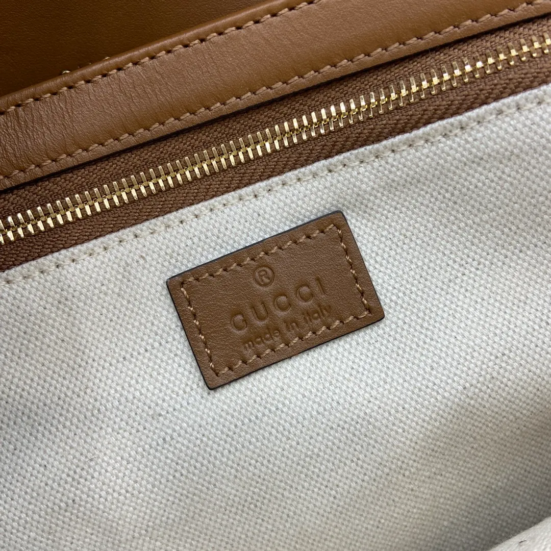 Gucci Horsebit 1955 medium shoulder bag in brown leather - Image 2