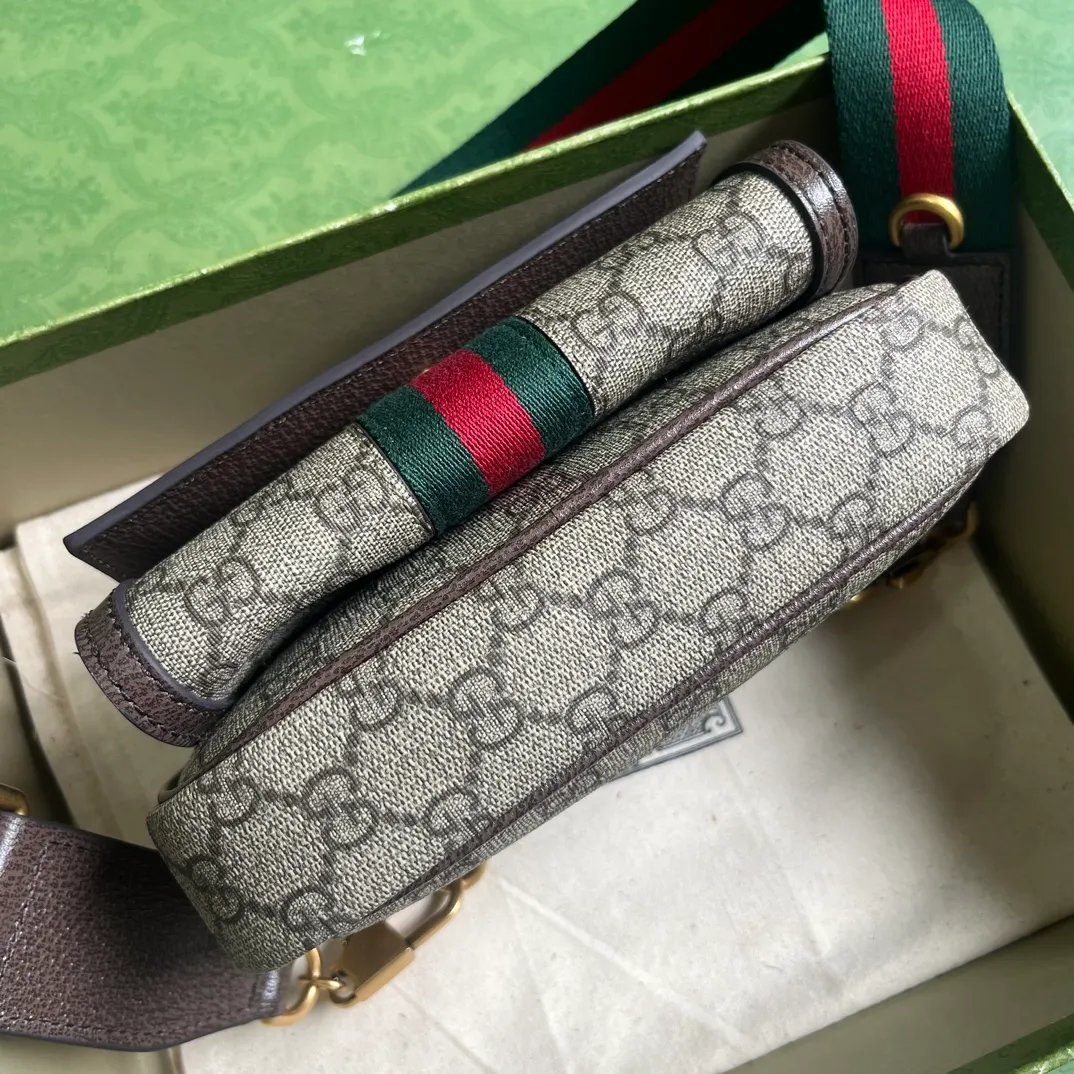 Gucci Small Ophidia Crossbody Crossbody Handheld Canvas - Image 5