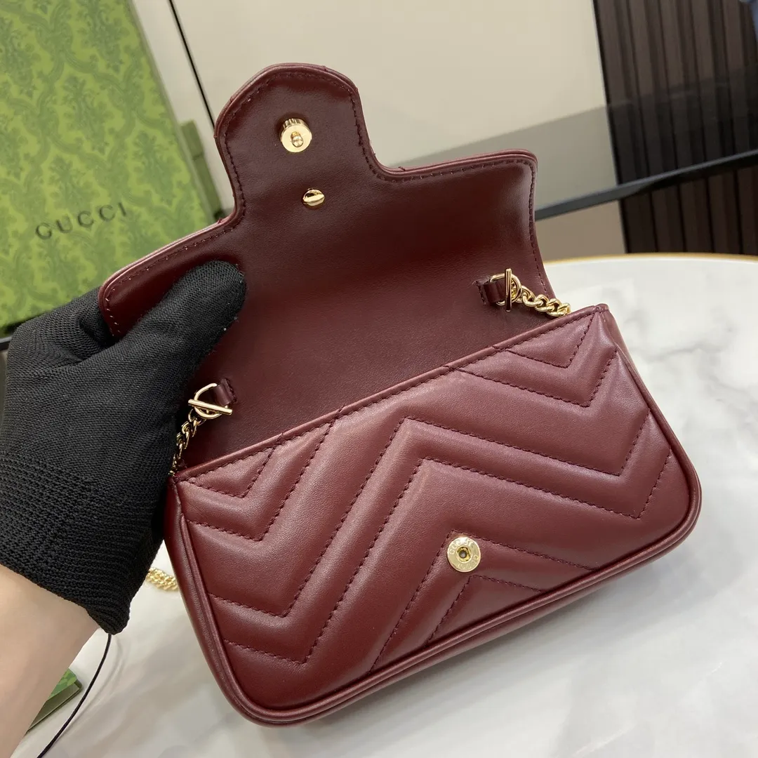 Gucci Super Mini GG Marmont Cross Body Bag - Image 8