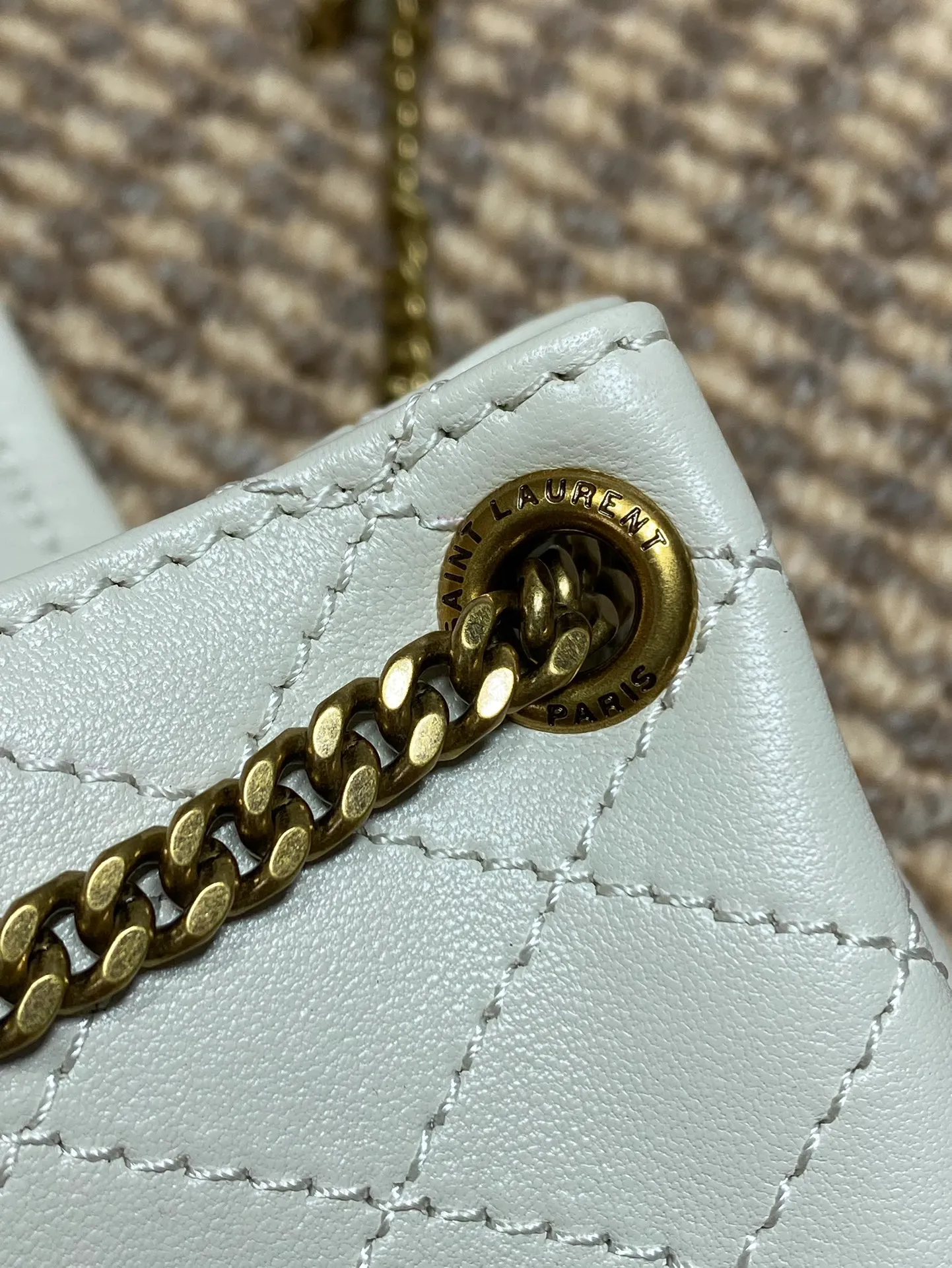 Nolita Mini Leather Shoulder Bag White - Image 9