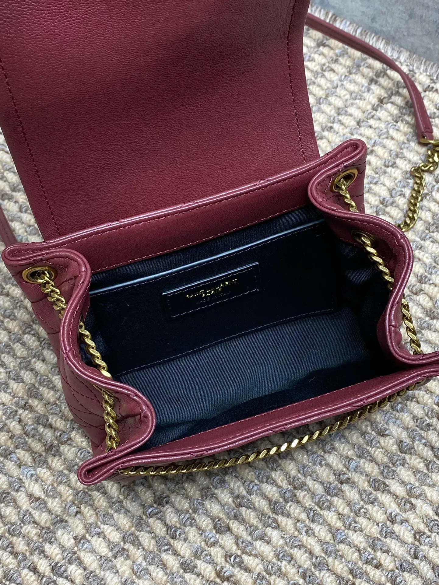 Saint Laurent Nolita Mini Leather Crossbody Bag - Image 2