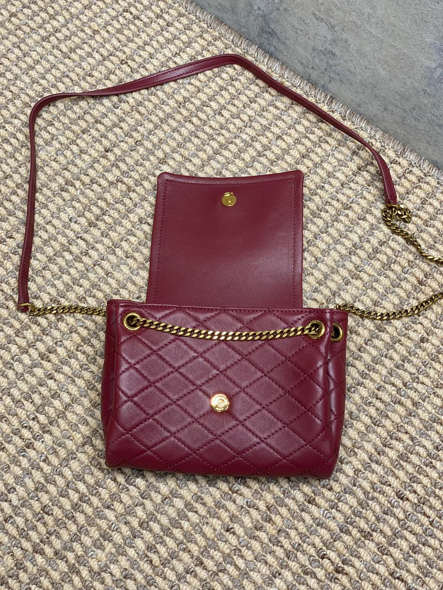 Saint Laurent Nolita Mini Leather Crossbody Bag - Image 5