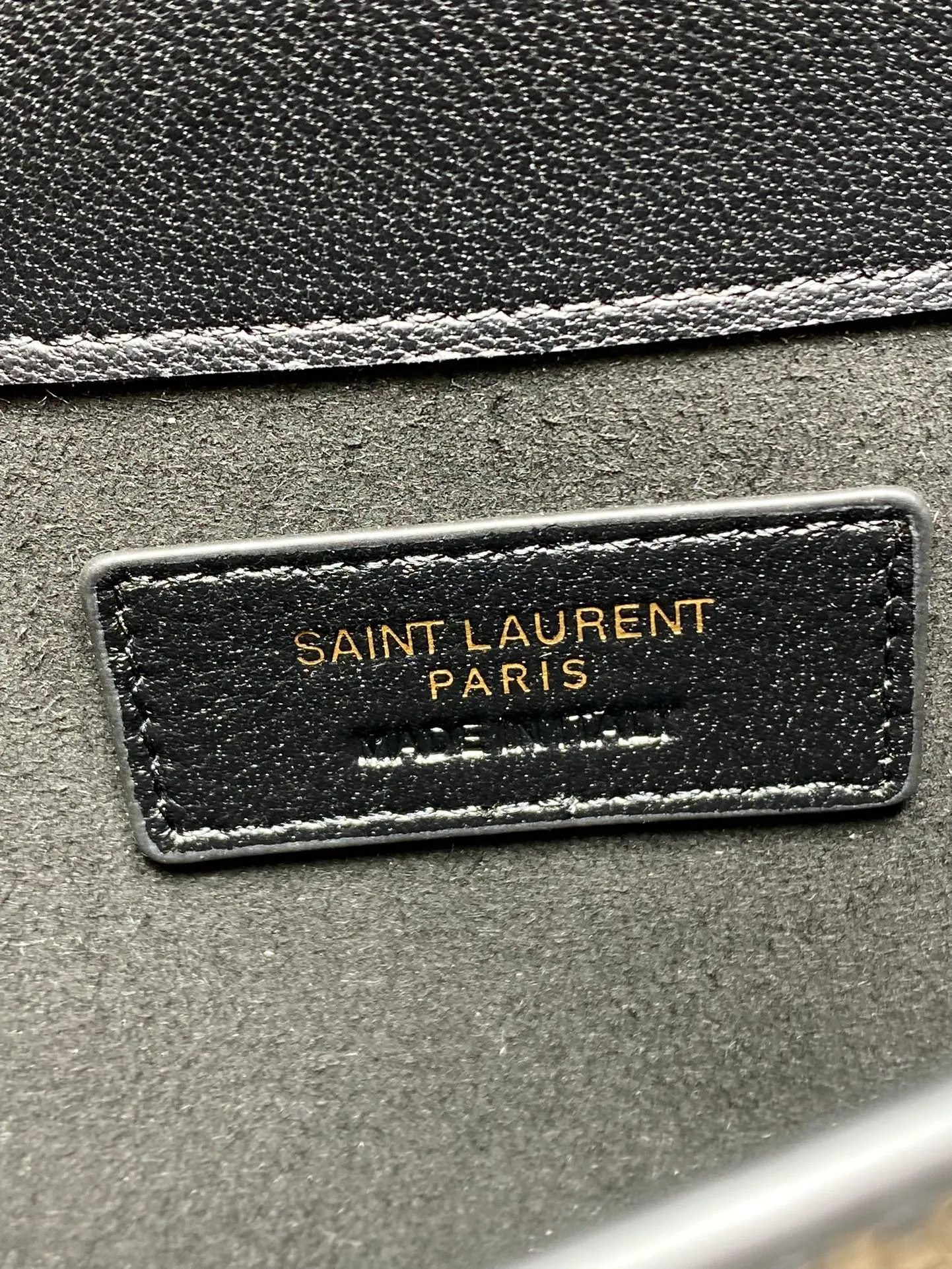 Saint Laurent Uptown Pouch In Patent Leather - Image 3
