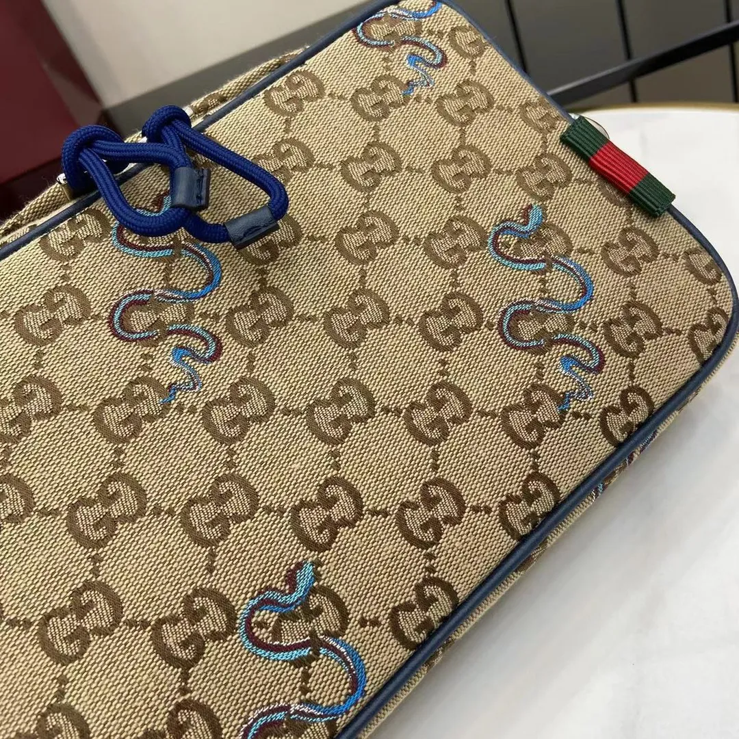 Small Embroidered Snake Crossbody Bag - Image 6