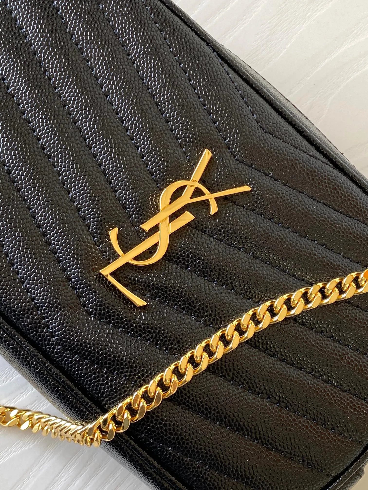 Yves Saint Laurent YSL Light Musk Green Calf Skin - Image 8