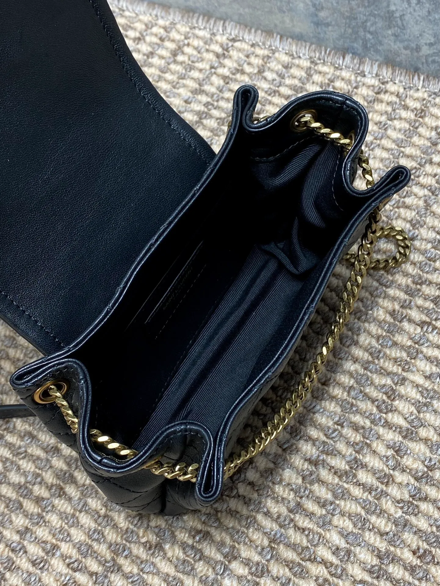 Saint Laurent Black Mini Nolita Shoulder Bag - Image 2