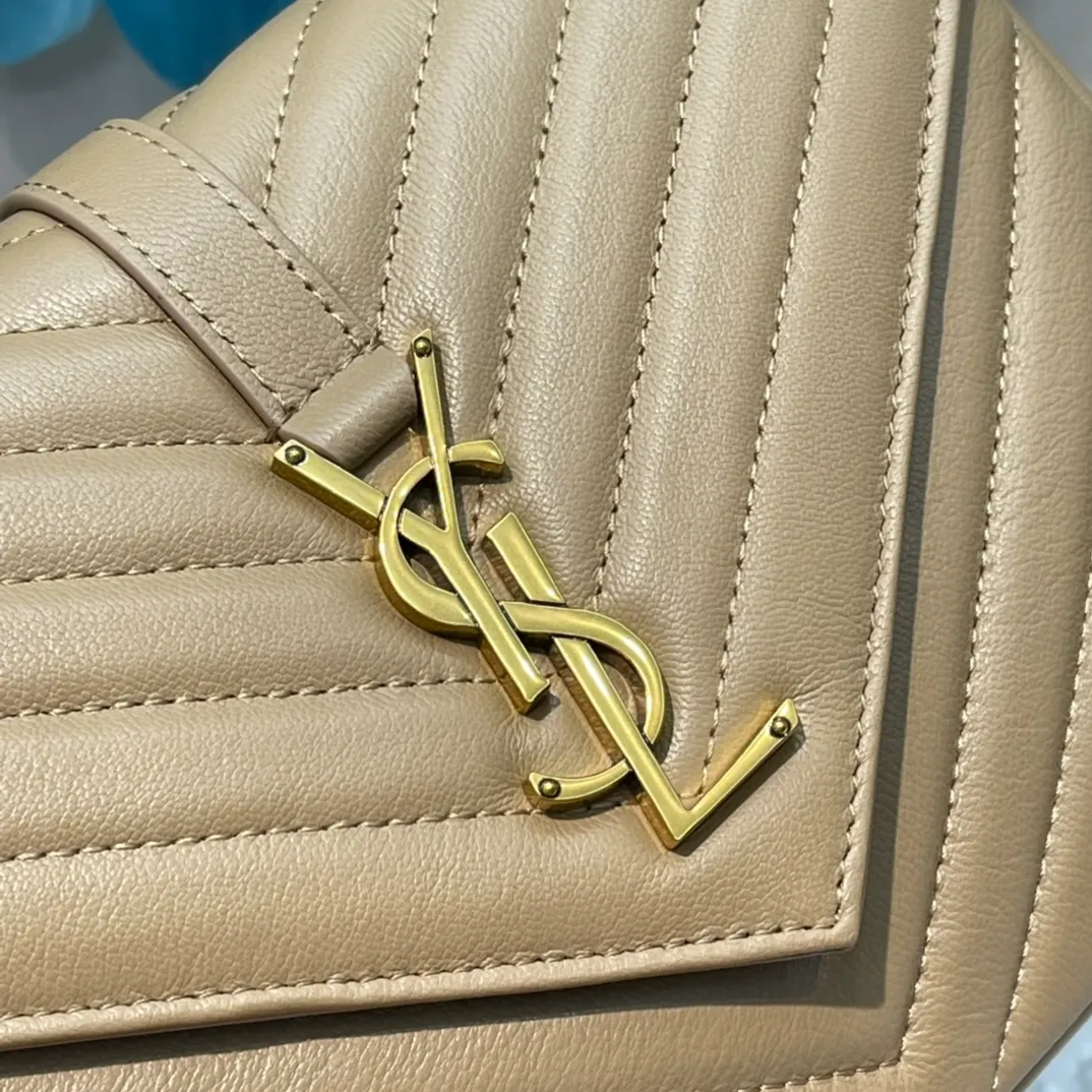 Saint Laurent Medium College Top-Handle Matelassé Shoulder Bag - Image 4