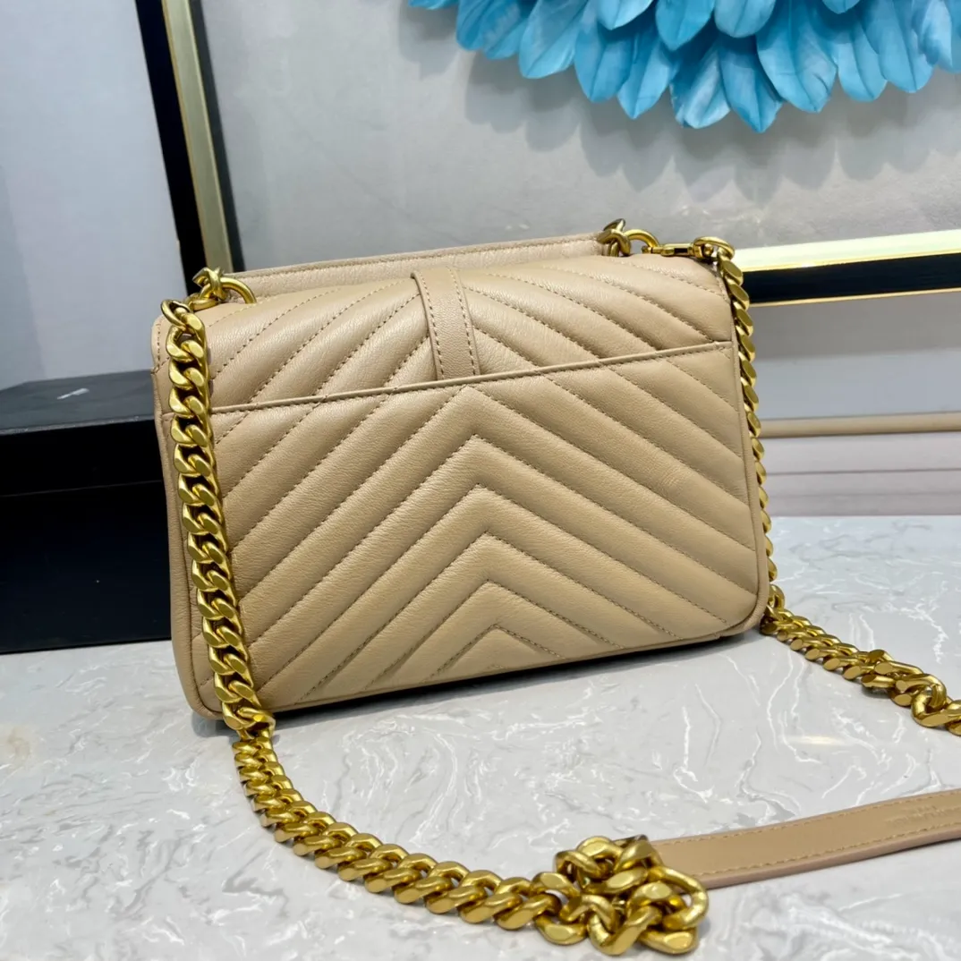 Saint Laurent Medium College Top-Handle Matelassé Shoulder Bag - Image 8