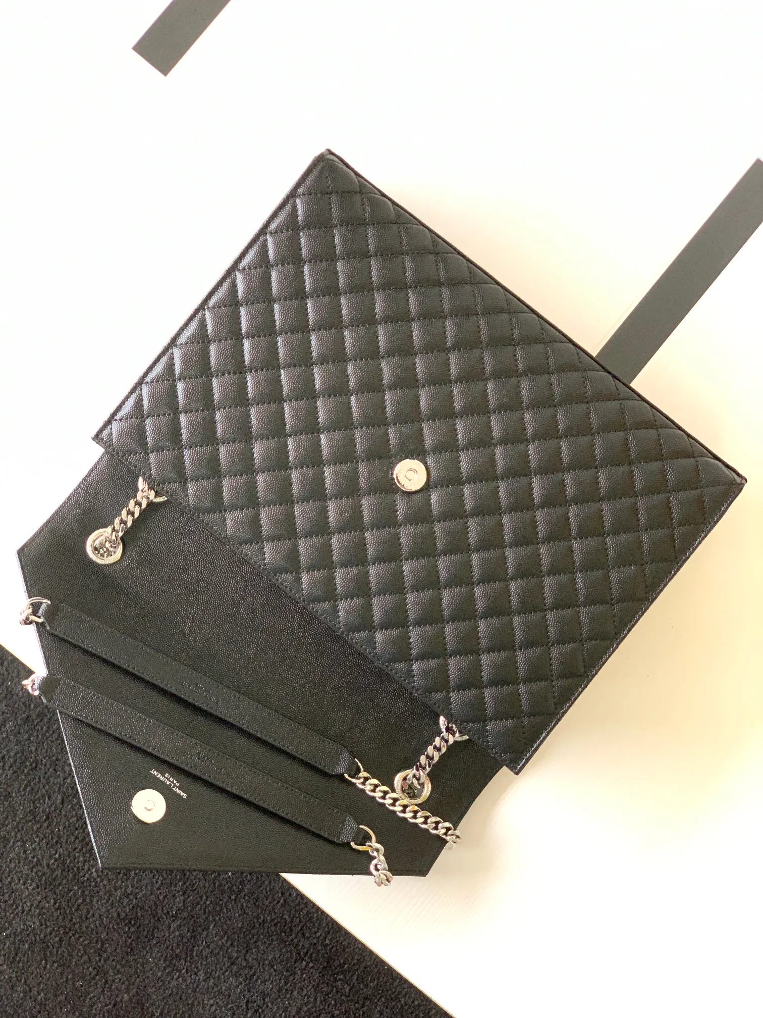 Saint Laurent Quilted Envelope Large - Image 5