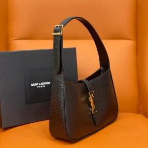YSL Black Crocodile shoulder bag