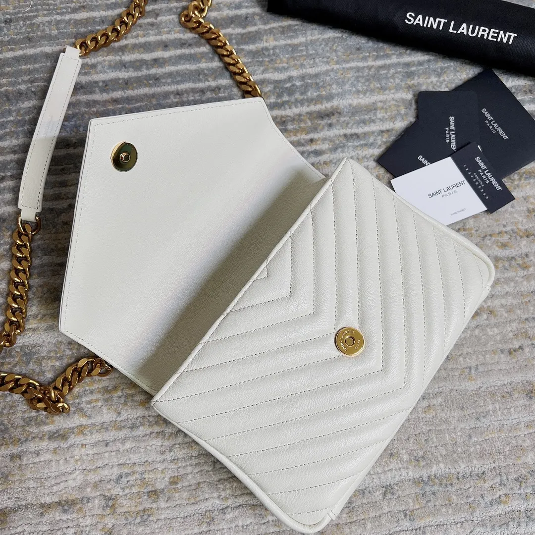 YSL College Bag White Small - Image 6
