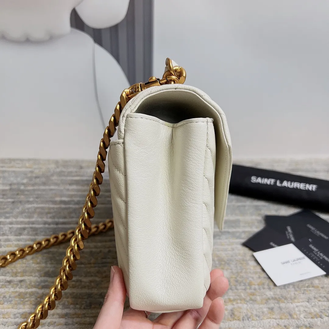 YSL College Bag White Small - Image 7