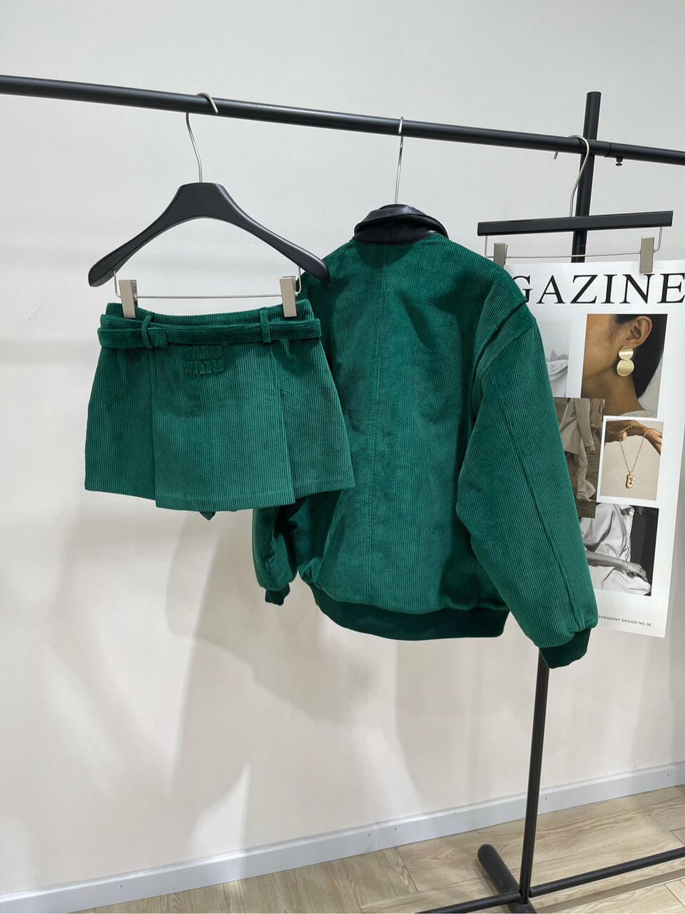Miu Miu corduroy jacket skirt - Image 9